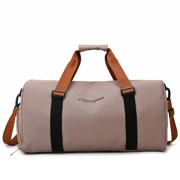 2026 Custom Trendy pink Brand Nylon Women Tote Weekend Outdoor Sports Yoga Duffel Gym Bag for Girls