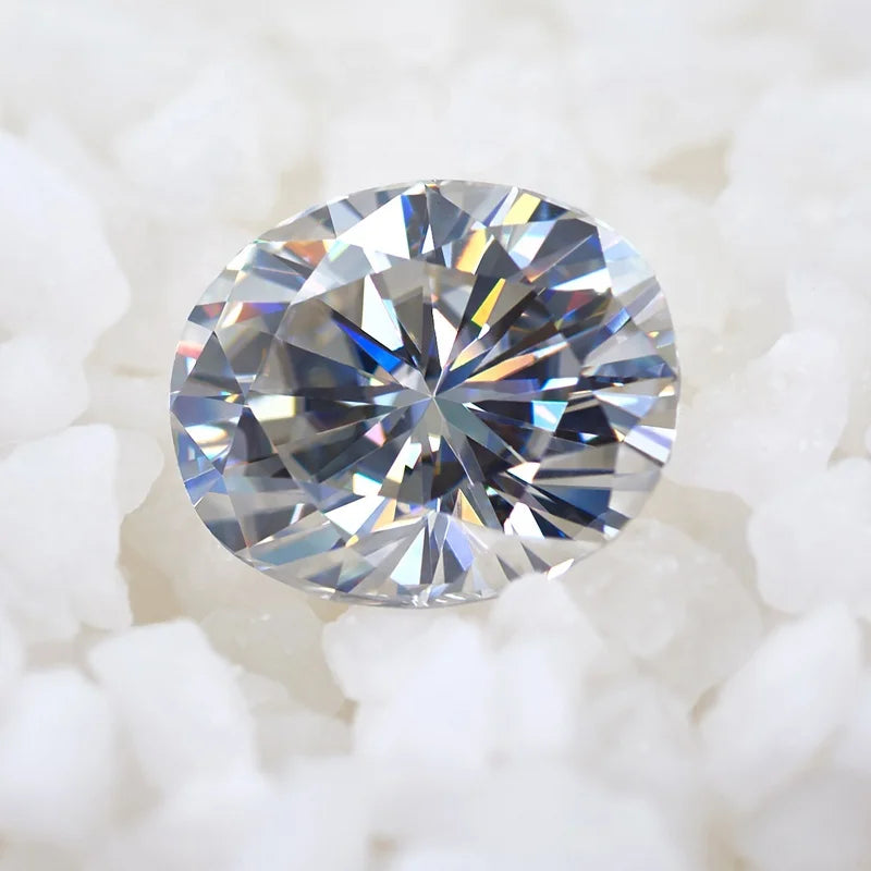 Dvvs Clarity White Oval Shape Loose Moissanite Diamonds 1ct-8ct 5*7mm-10*14mm FZ Certified MegaBDM