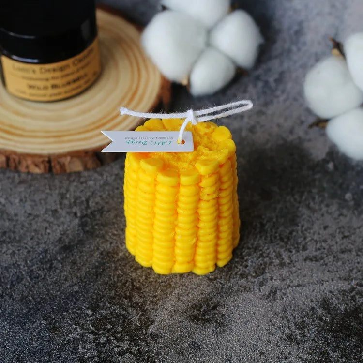 3D Simulated Corn Candle Creative Aromatherapy Candle Soy Wax Smokeless Creative Indoor Photo Ornament
