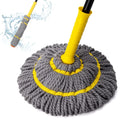 DOOSO Magic Wet Mop for Floor Cleaning with Long Handle Self Wringing Twist Mop for Home Office