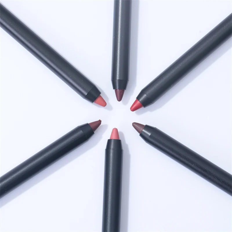 Wholesale Design Your Label Smooth Lipliner Lip Pencil Custom Logo Vegan Long Lasting Waterproof High Pigment Creamy Lip Liner