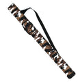 Camouflage Color 2 Holes 1/2-pc Billiard Pool Cue Bag PU Leather Oval Shape Carrying Cue Case
