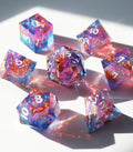 Low Tooling Cost Polyhedral D6 Double Mixed Color Dice Resin Dnd Dice Set