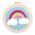 2026 Manufacturer Rainbow Customized Pattern Embroidery Set DIY Needlecrafts Cross-Stitching & Needlework Punch Needle Kit