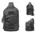 Black Large 10l Mens Women's Tactical Conceal Carry Sling Bag for Daily Use with Pockets Interchangeable Strap