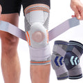 Wholesale Adjustable Gel Strap Support Stabilizer Breathable Compression Sport Basketball Motorcycle Knee Brace for Protection