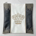 Jewish Tallit Bag With Crystal 2024 New Design for Jewish Prayer Shawl Zippered Embroidered PU Leather Bag
