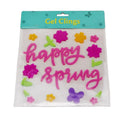 UV Printed Eco-Friendly TPR Material Floral Design Custom Color Holiday Window Gel Stickers for Home Decor