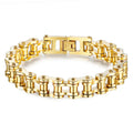 2026 Fashion 18k Gold Plated Stainless Steel Chain Link Bracelet Waterproof Trendy Style Anniversary Gift Idea Model YKB0024