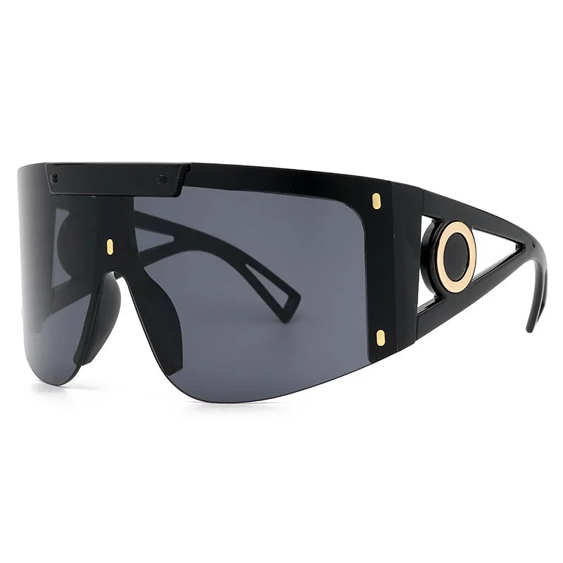 New Trendy Big Frame Shades Oversize Fashion Pink Type PC UV400 Sun Glasses Sunglasses Women Men 2025