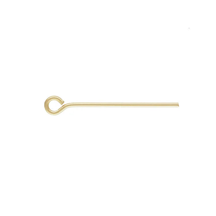 Hot Sale Jewelry Findings Gold Filled  9 Word Eye Pins for DIY Earring Making Accessories