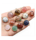 Wholesale Natural Stone Healing Crystals Faceted Gemstone Hand Carved Cut Pendants Charms Necklace DIY Jewelry for Men Women