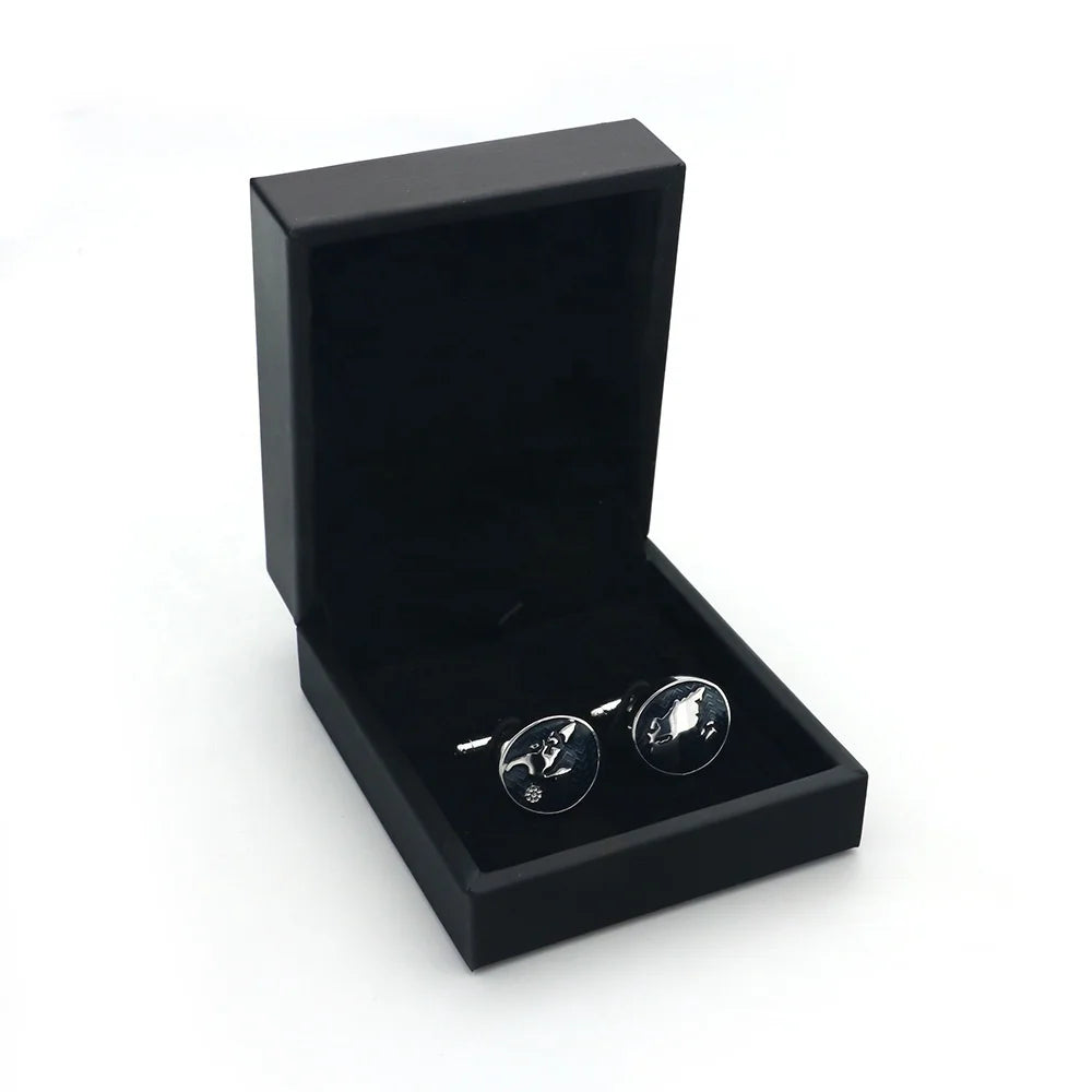 Top Selling Luxury Cufflinks Storage Box Engagement Presents Cuff Link Hot Sale Box Lot Stock Cufflink Box Custom logo