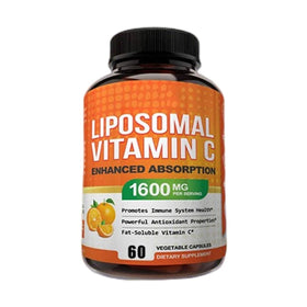 Liposomal Vitamin C 1600mg Antioxidant High Absorption Fat Soluble Ascorbic Acid Immune Support Anti-Aging Capsules Teenagers