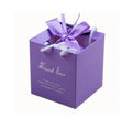 Cheap Sales 8*8*9cm purple square tote bag UV printing paper Bag