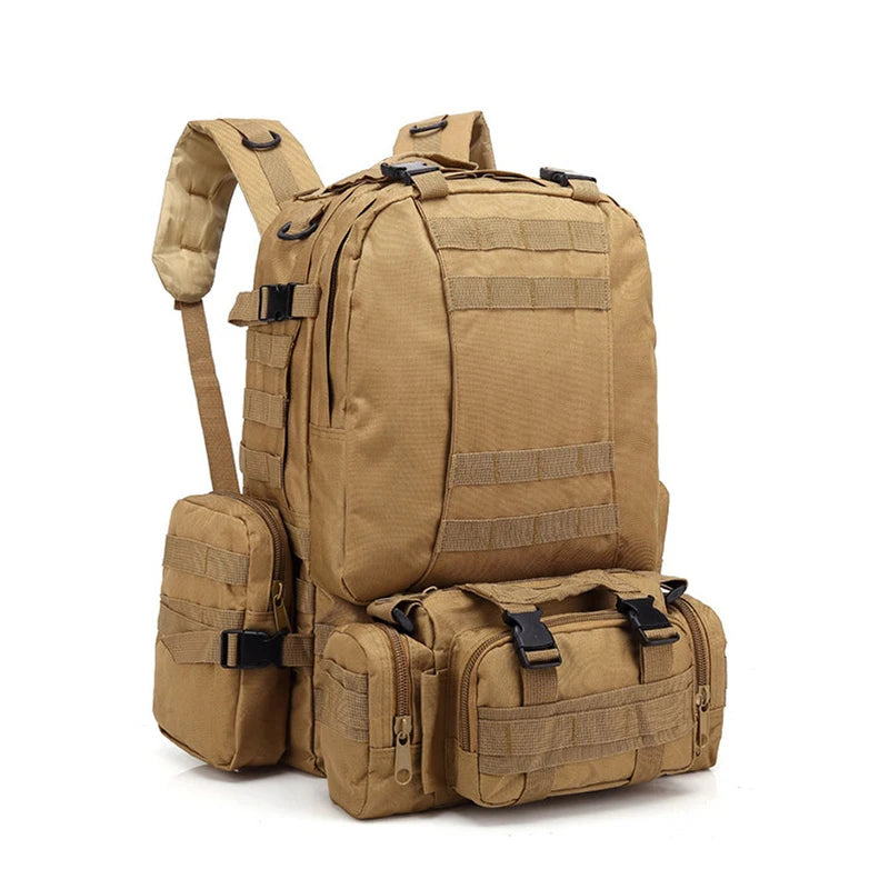 Outdoor Backpack 55L Waterproof Tactical Backpack Sports Rucksack Trekking Fishing Hunting  Camping Hiking Bags