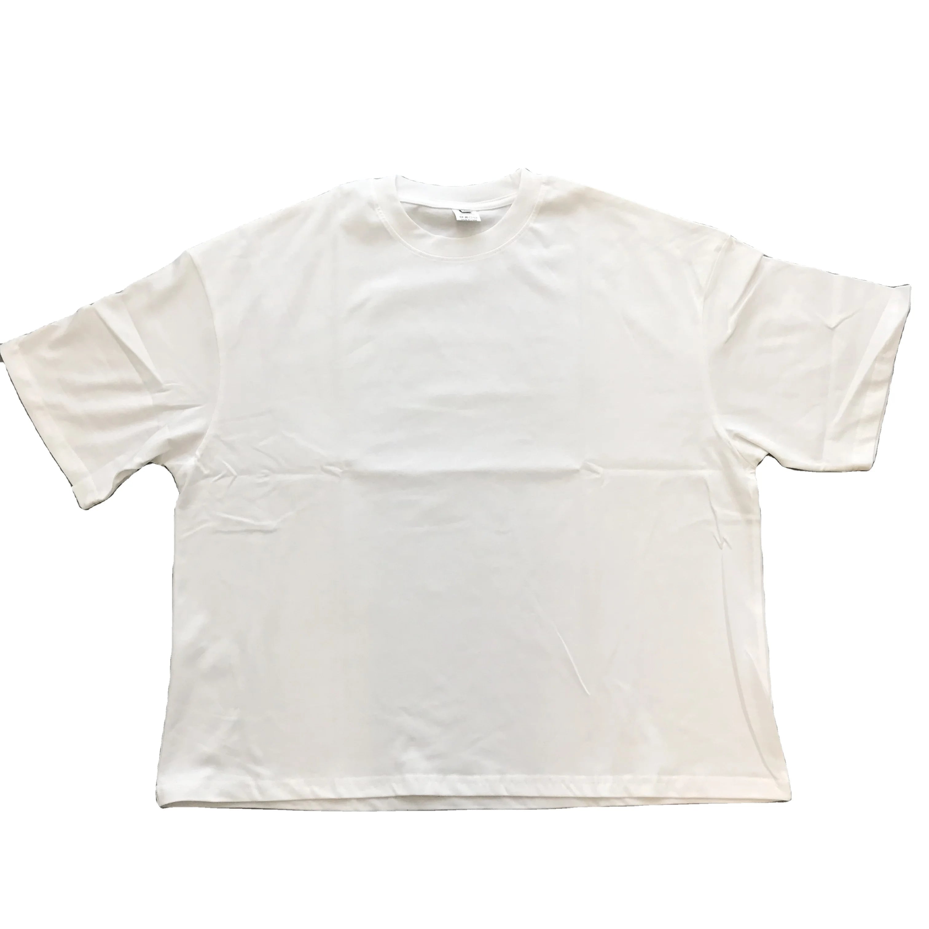 Oversized Style 300GSM 100%Cotton Boxy Style Men's Shirts   Sport T-shirt Short Sleeve Men's T-shirt With Logo Puff Printing