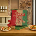 AT PACK Custom Logo Eco-Friendly Matt Lamination Sustainable 10 12 Inches Corrugated Cardboard Pizza Delivery Boxes Food