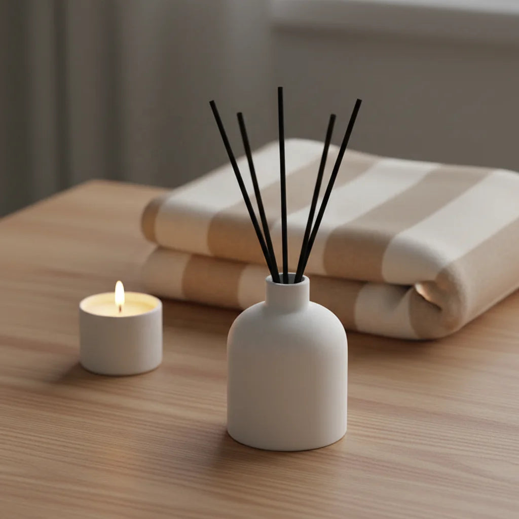 YBH Wholesale Eco-Friendly Empty Reed Diffuser Bottle Manufacturer 210ml Aroma Ceramic Perfume Bottle