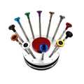 10 in 1 Rotating Stand Repairing Screwdrivers Set for Watch New Design Watch Screwdriver with 10 Pcs of Blades