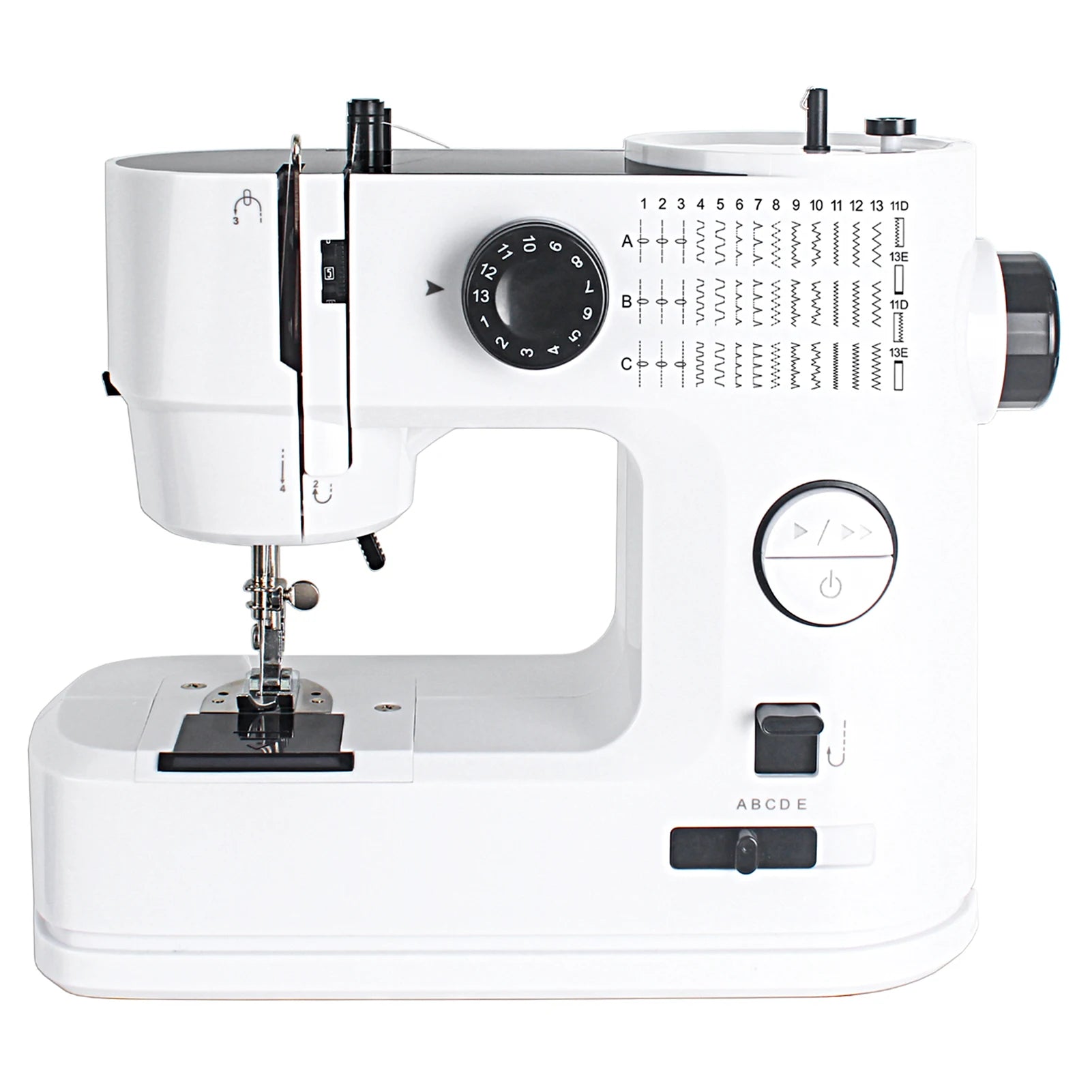 EU Stock 638 Mini Electric Sewing Machine Household 41 Stitches Sewing Machine with 42pcs Sewing Kit