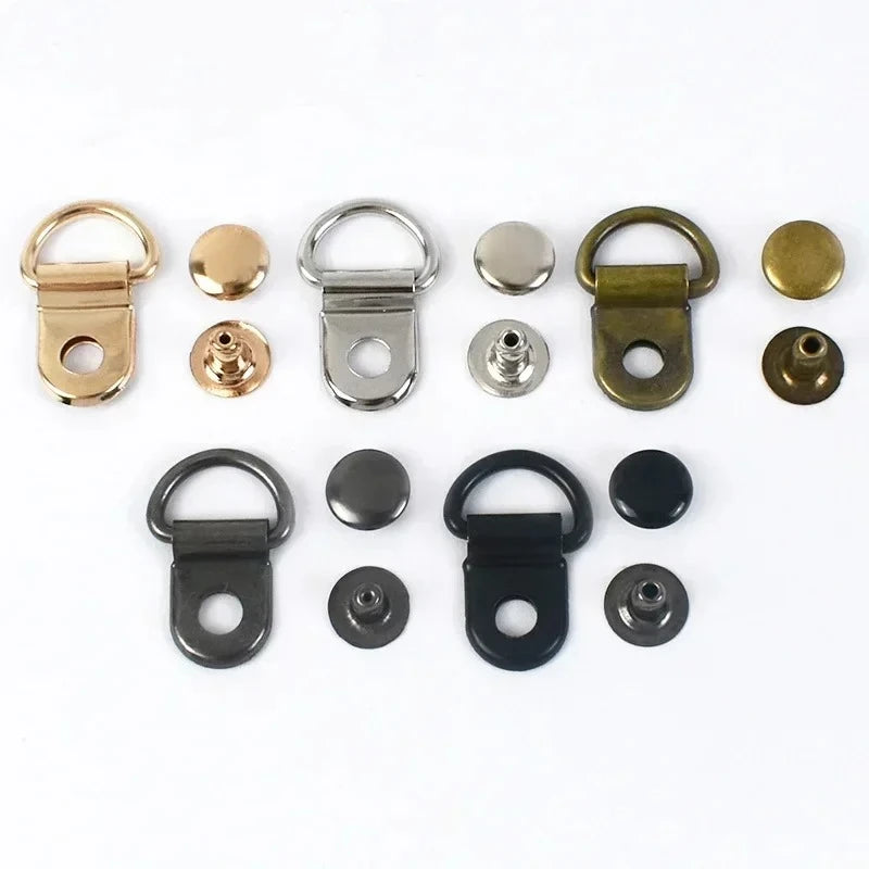 Deepeel AP433 9*14mm Luggage Bag Accessories DIY Sewing Detachable Carabiner Screw Clasp Hook Buckle Metal D Ring Buckles