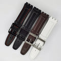 PD212 17mm 19mm Luxury Smooth Adjustable Soft Leather Watch Band Strap
