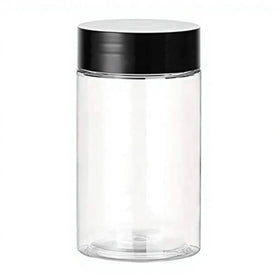 PET Plastic Wide Mouth Jars Flip Top Cap UV Printed Food Storage Canned Food 8oz 16oz 32oz Refillable Clear Containers Candy Tea