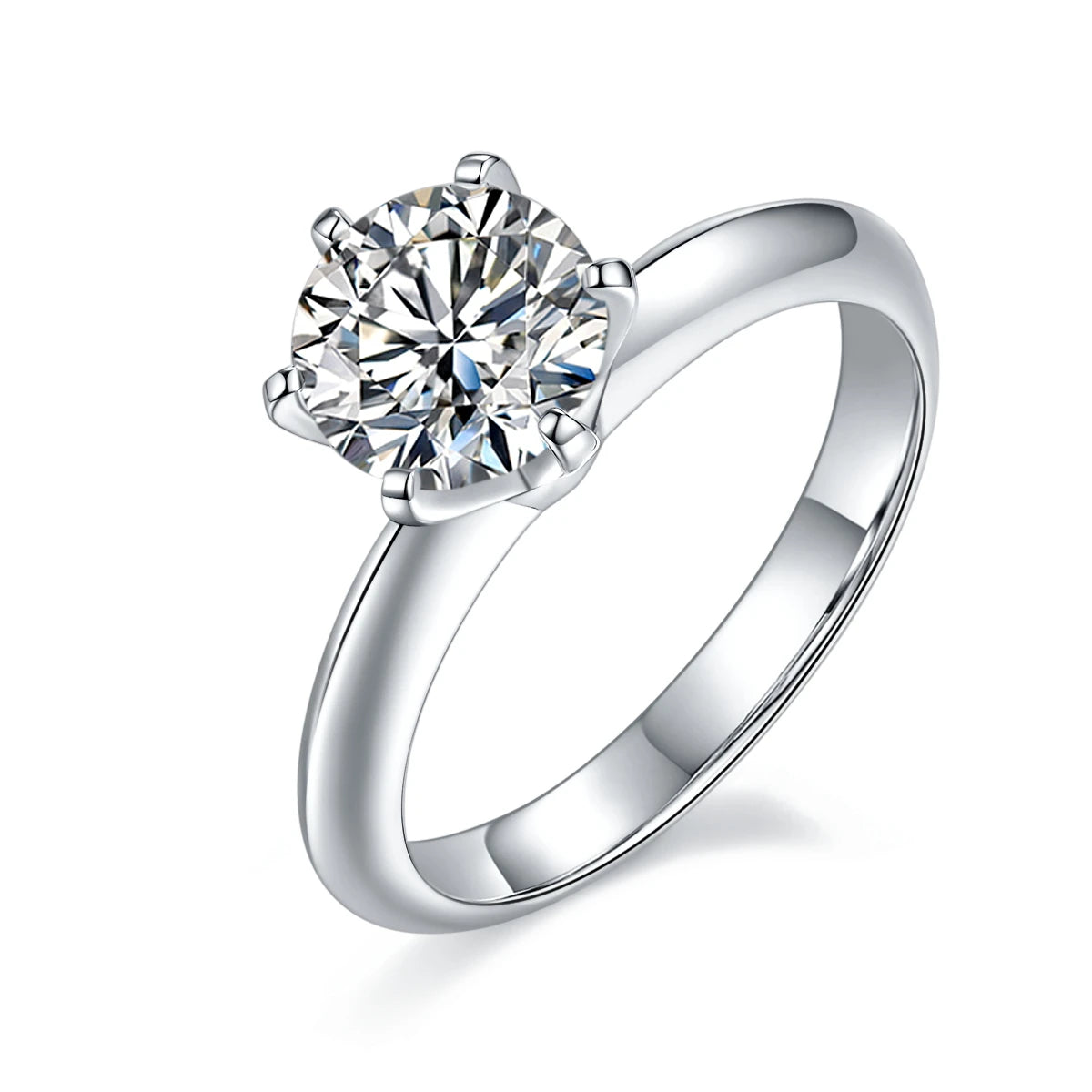 Cheap Factory Price Distinctive Moissanite Ring 925 Excellent Cut Diamond Ring  for Girl
