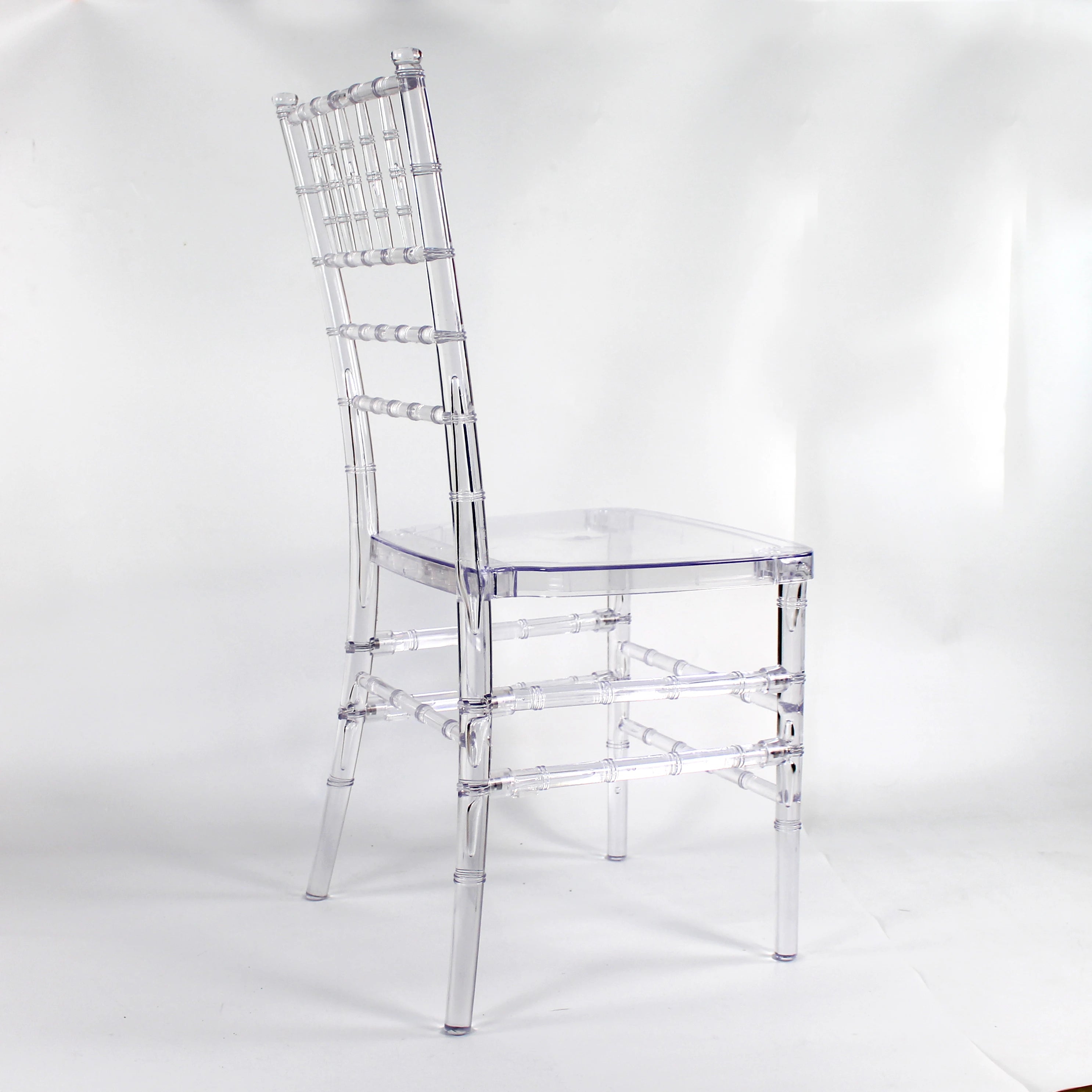 Modern Hot Sale Chavari  clear Transparent Acrylic Pc Plastic Dining Chairs for Wedding and Restaurant for Part Events