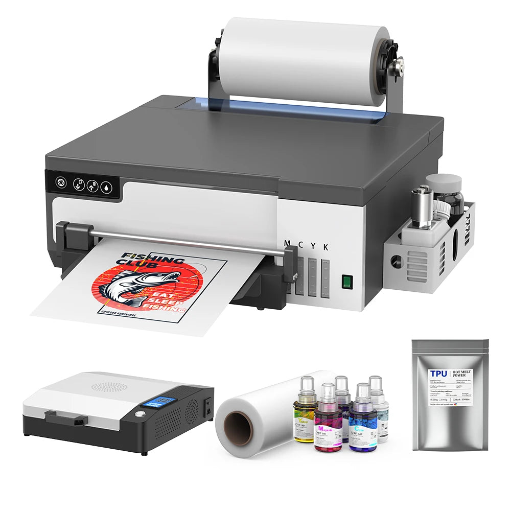 Cheapest New Product A4 21CM XP600 Printing Machine DTF InKjet Flatbed Printer T-shirt DTF Printer A4 for Printing T-shirt Bag