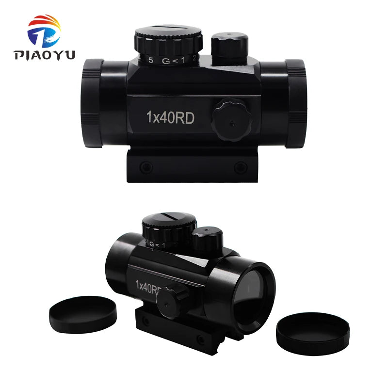 RD1X40 Tactical Compact Scope Outdoor Hunting Telescope with Red & Green Dot Reflex Optics Shooting Slingshot Accessories