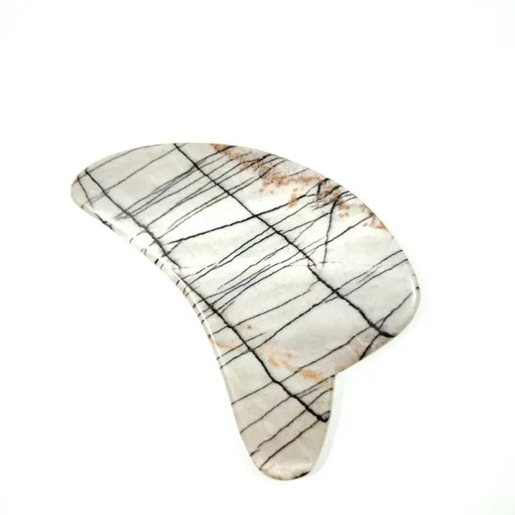 Butterfly Style Gua Sha Jade Picasso Jasper Plate Gua Sha Tool