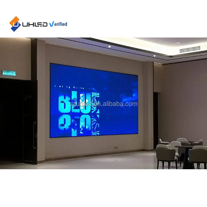 Small Pixel Indoor LED Display Screen Full Color P1.86 Video Wall Panel 640x480 Led Wall Panel