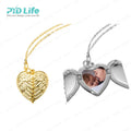 PYD Life Sublimation Blanks Best Friend Locket Women Silver Chain Gold Pendant Fine Fashion Jewelry Necklaces for Women