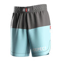 Drawstring Grappling Shorts Men Anti-Tear Moisture-wicking No-Pocket Ergonomic Cut Long Lasting Print for MMA No-Gi Training