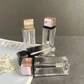 New Hot Style Premium Lip Glaze Gloss Bottle Rose Gold Lip 5ml Gloss Tube Liquid Lipstick Packaging  Square-shaped