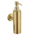 Brushed Gold Double Soap Dispenser Freestanding 304 Stainless Steel Empty Bottle Press Type Manual Hand Kitchen