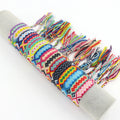 Good Designs Multi Nepal Woven Friendship Bracelets Adjustable Braided Bracelets Closure for Kids Girls Women and Men