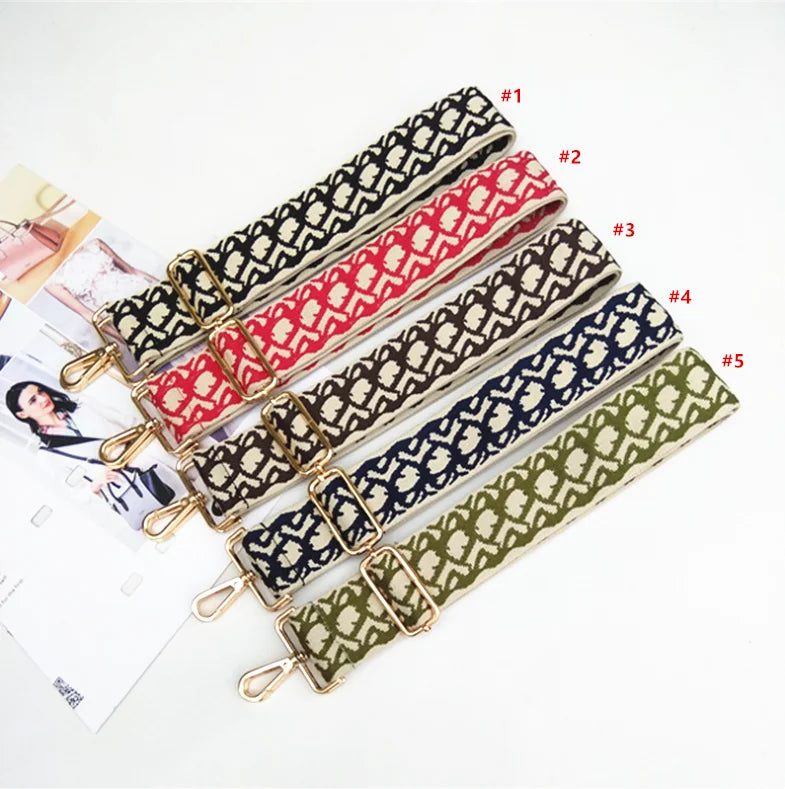 Adjustable Replacement Belt Guitar Style Cross Body Colorful Wide Shoulder Strap