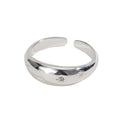 2025 New INS New Korea Simple and Trendy S925 Sterling Silver Open Star Ring for Men and Women for Parties and Anniversaries