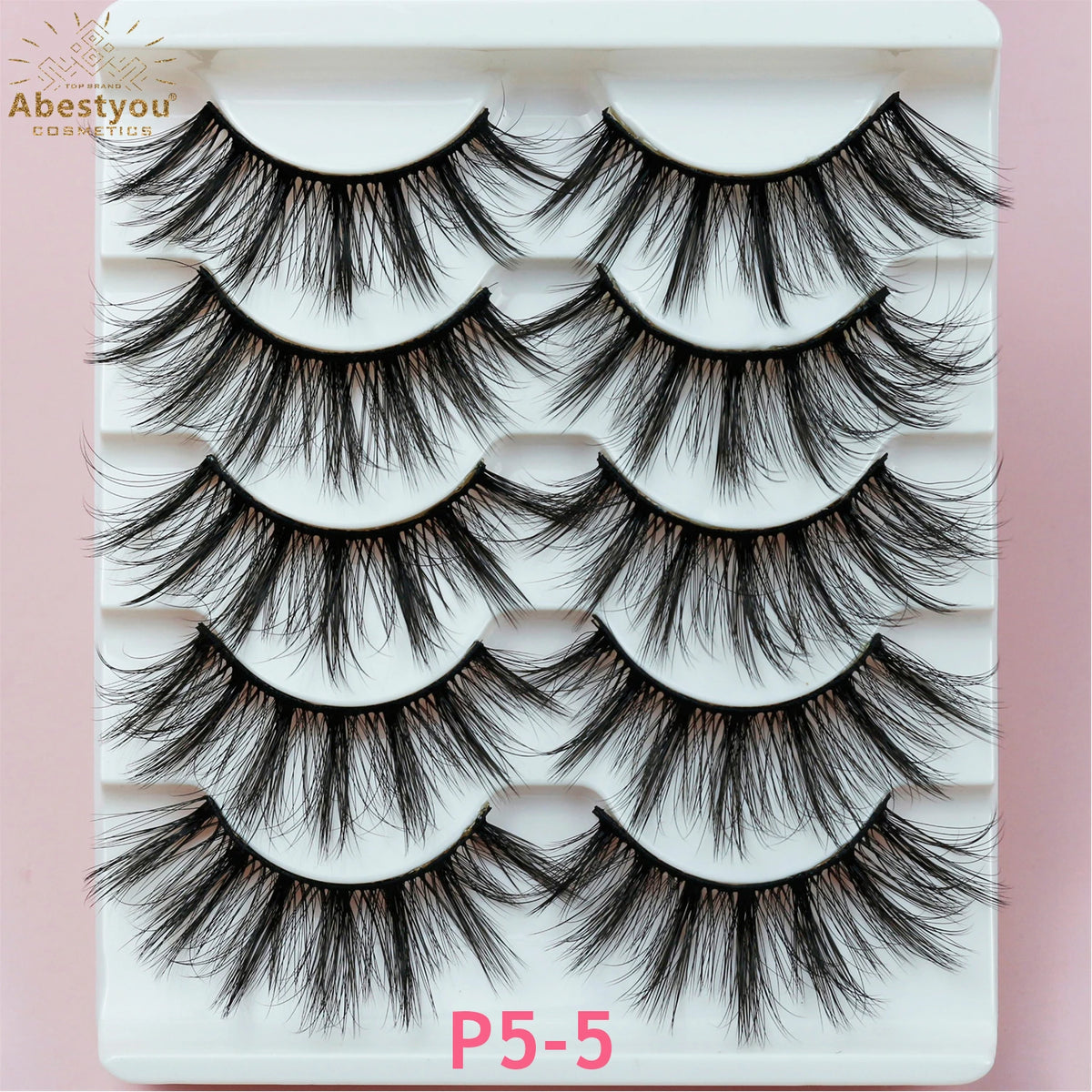 Abestyou Custom Private Label Logo 3D Lashes Wholesale Full Strip Eye Makeup False Eyelashes MegaBDM
