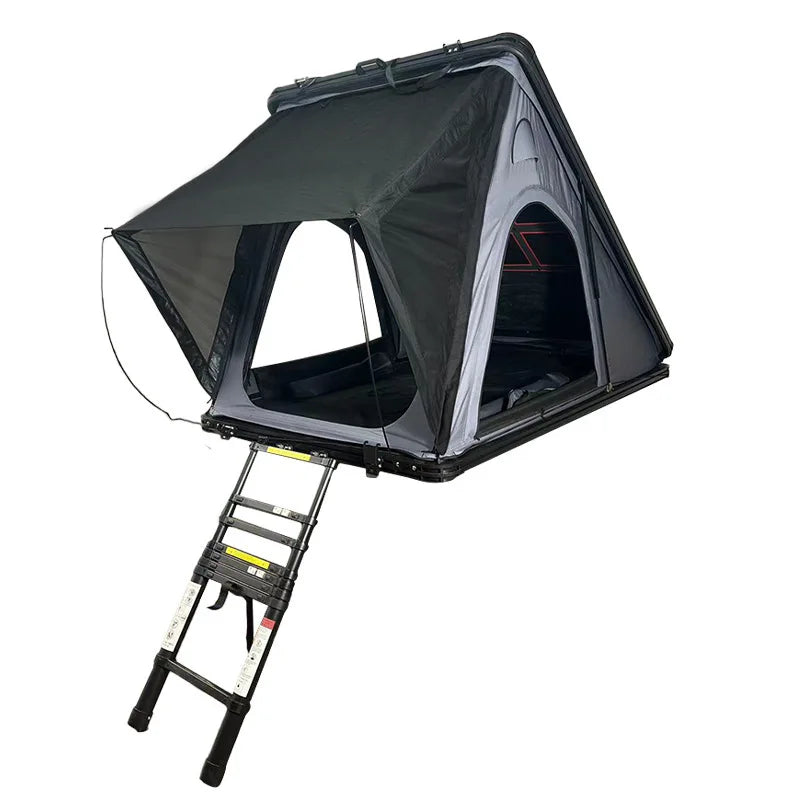 Hot Selling Triangle Car Roof Top Outdoor Camping Hard Shell Slim Aluminum Rooftop Tent