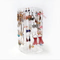 360 Rotating Acrylic Jewelry Earring Ring Display Stand