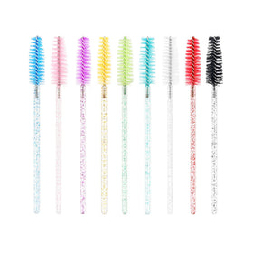 Private Label Disposable Eyelash Brush 50pcs/Bag Mascara Eyelash Extensions Cilia Brush Quality Single Makeup Cepillos Para
