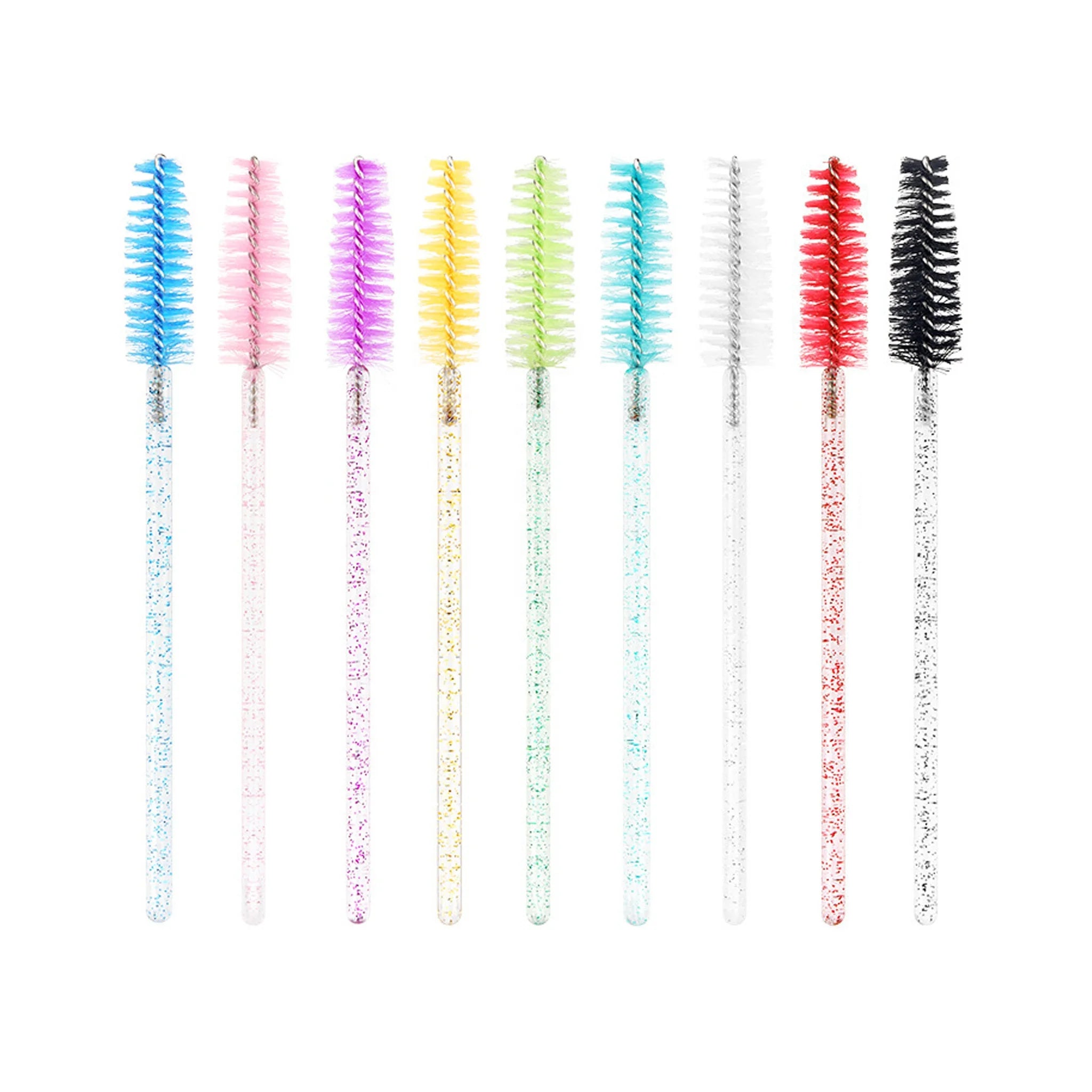 Private Label Disposable Eyelash Brush 50pcs/Bag Mascara Eyelash Extensions Cilia Brush Quality Single Makeup Cepillos Para