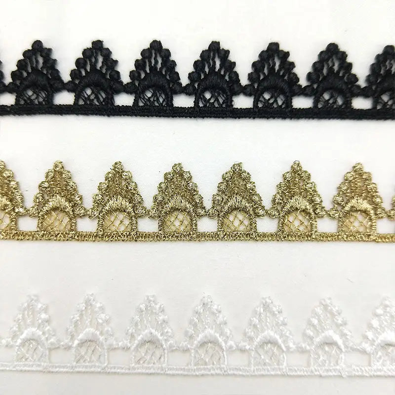 China Best Prices Newly Fashionable Hollow Design Flower Trimming Eyelet Crochet Lace Trim