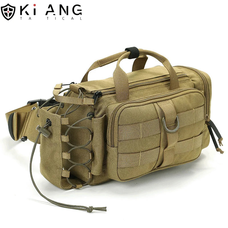 Roewe New Design Outdoor Sports Tactical Waist Bag Multifunction 3P Hiking Messenger Bag 3-5L