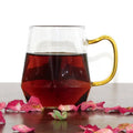 Hot Sale Handmade Diamond Shape Glass Cup with Handle for  Creative for Champagne Glasses & Flutes