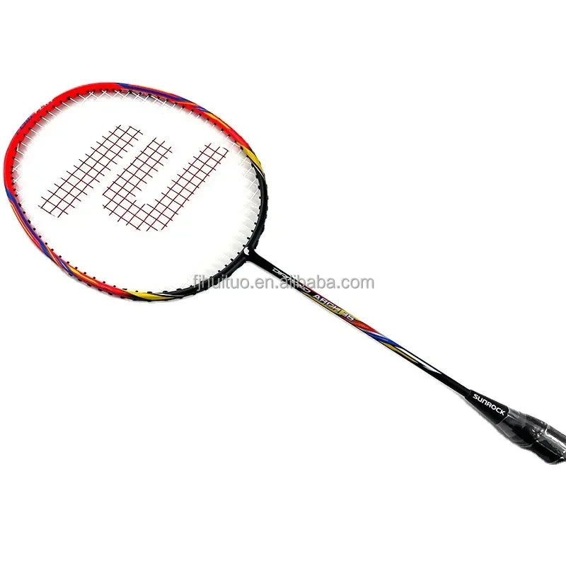SUNROCK Hard and Soft Carbon Fiber Badminton Racket with PU Grip OEM & ODM Supplier